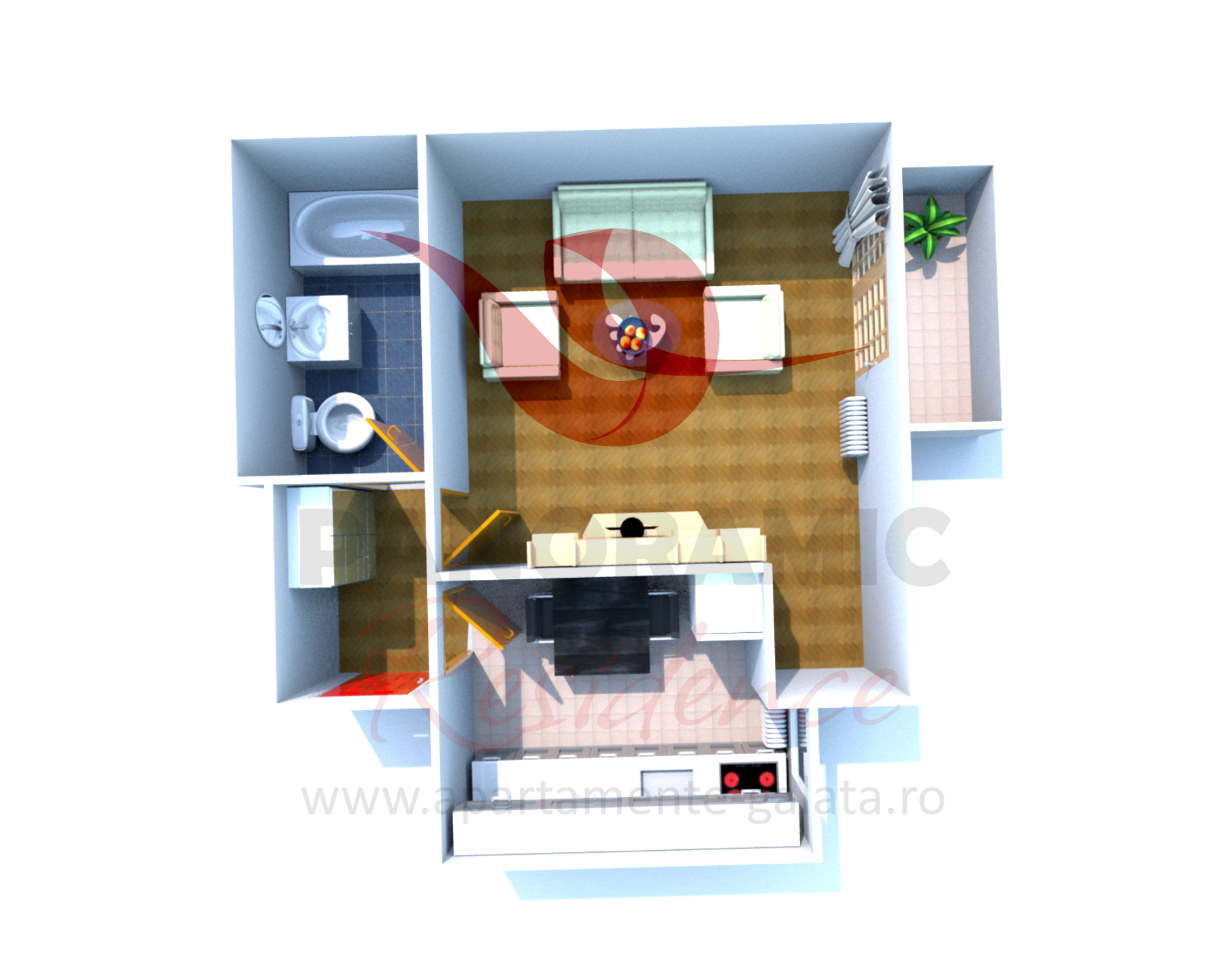 Apartament 1 camera tip A